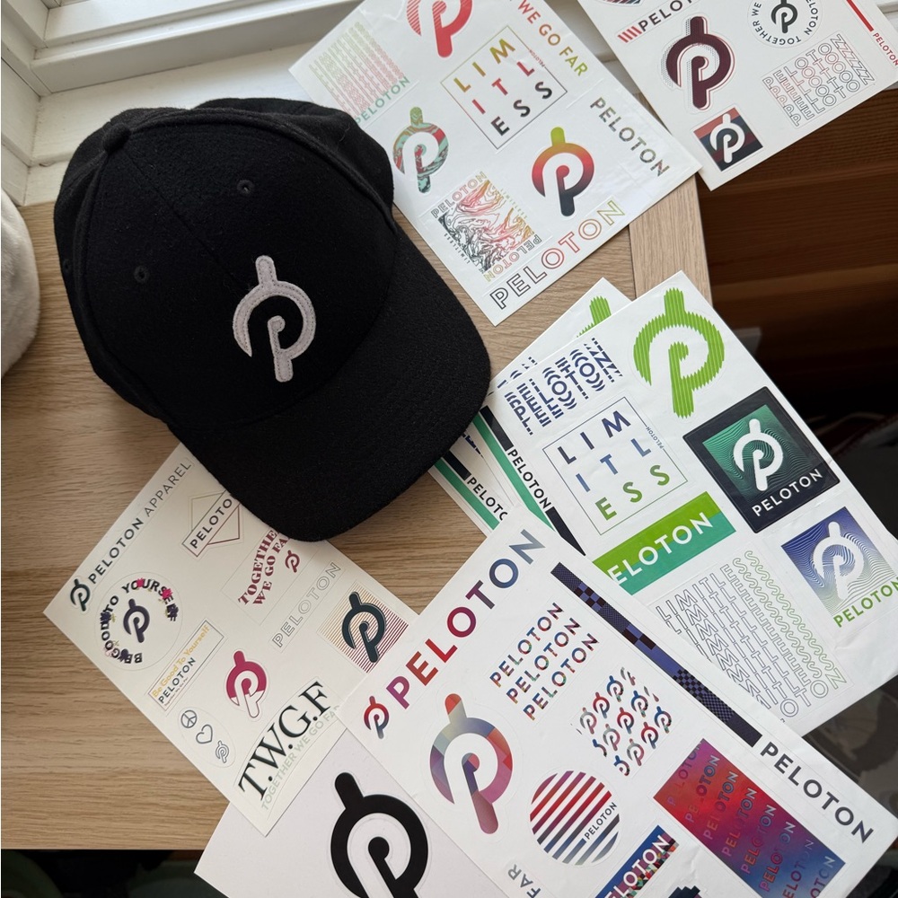 Peloton Baseball Cap & Stickers - Picture 3 of 6